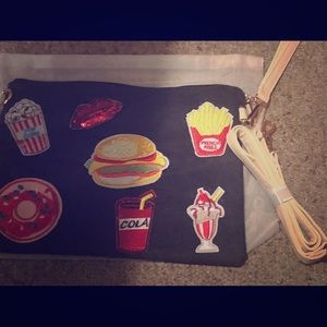 Denim Junk Food Clutch bag